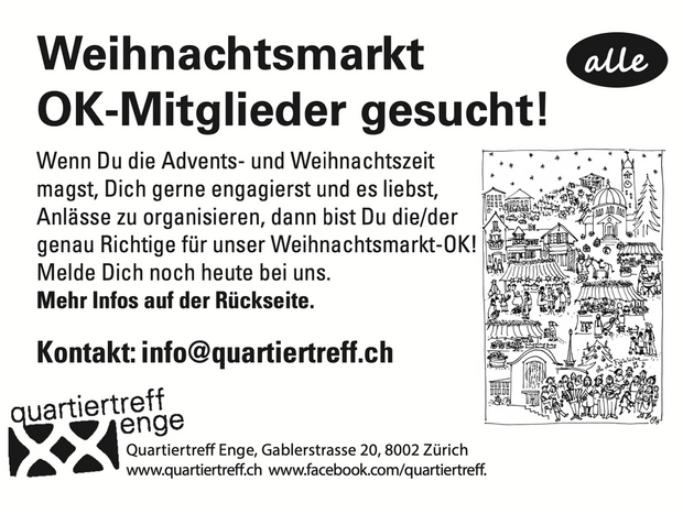 Weihnachtsmarkt
OK-Mitglieder gesucht!