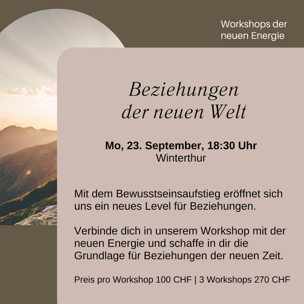 Workshop Beziehungen der neuen Zeit