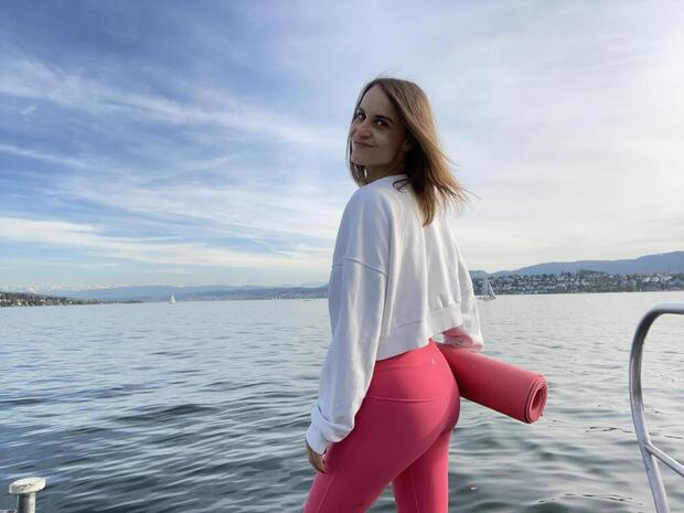 YOGA CLASS at the lake