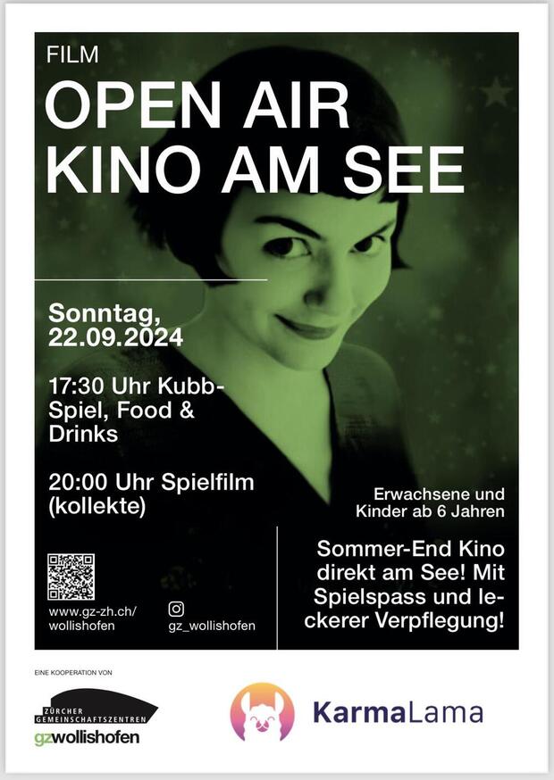 OPEN AIR KINO AM SEE (film: Amelie) 22 September um 20...