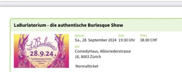 Tickets Burlesque Show, la burlatorium im Comedy Haus...