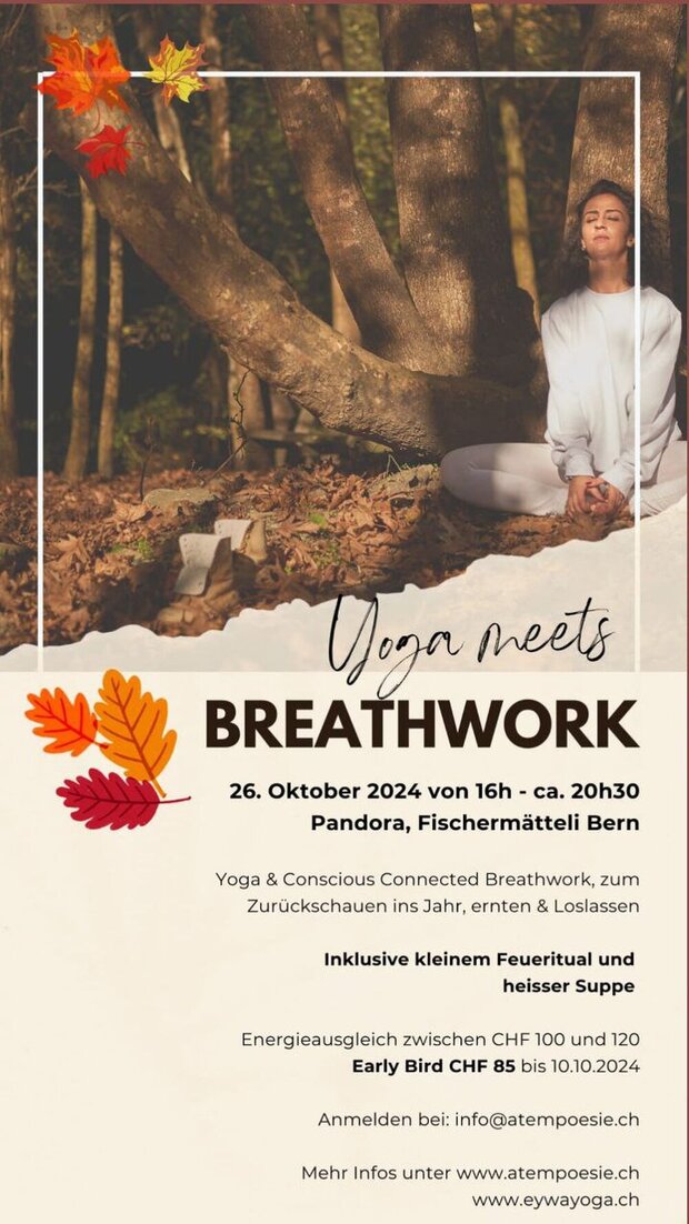 Yoga & Breathwork mit Suppe am Feuer - dein Herbstritual