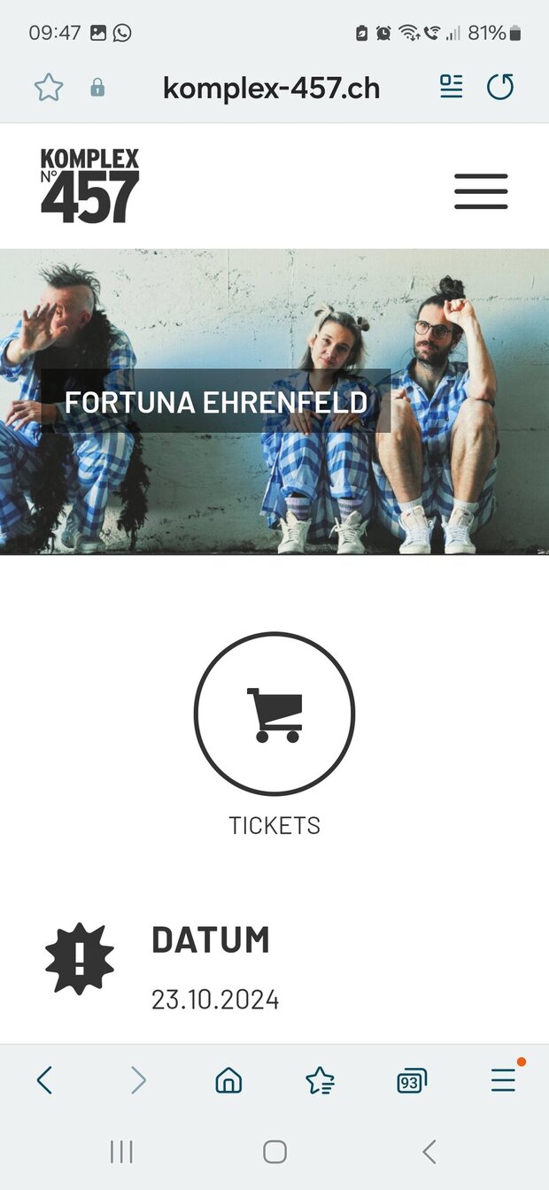 FORTUNA EHRENFELD ZUM 1/2 PREIS