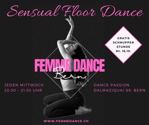 Sensual Floor Dance
jeden Mittwoch 20:30 - 21:30
Gratis...