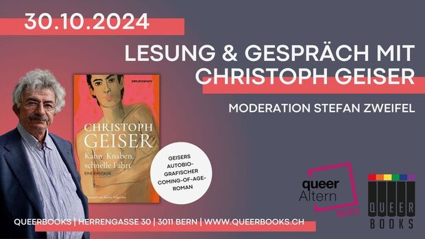 Lesung und Gespräch mit Christoph Geiser und Stefan Zweifel