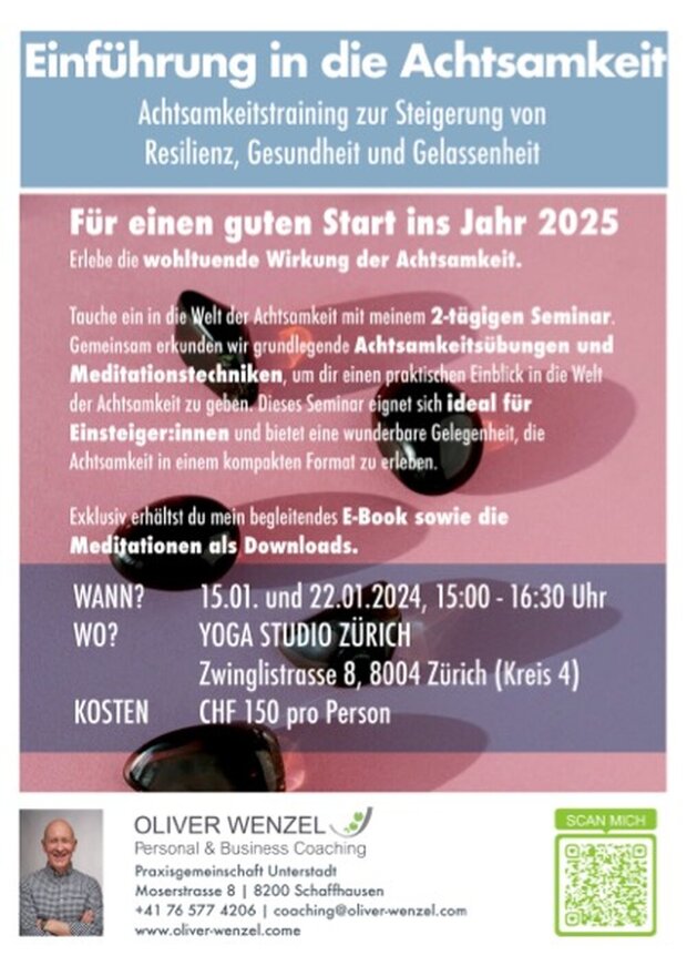 2-tägiges Achtsamkeit-Einführungsseminar