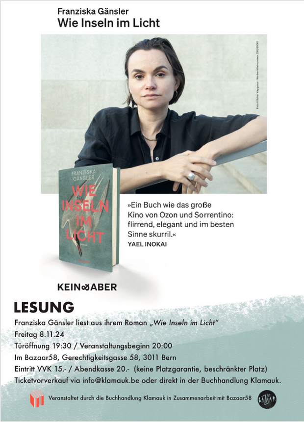 Lesung mit Franziska Gänsler