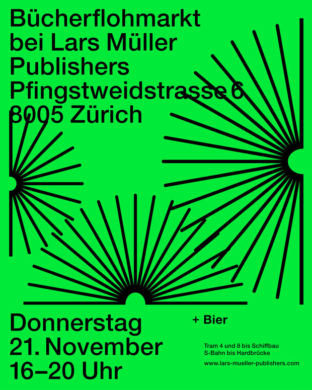 Bücherflohmarkt bei Lars Müller Publishers