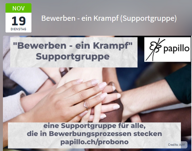 Supportgruppe "Bewerben - ein Krampf"