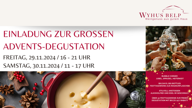 Öffentliche Adventsdegustation im Wyhus Belp