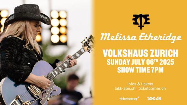 Melissa Etheridge spielt am 06.07.2025 im  Volkshaus Zurich