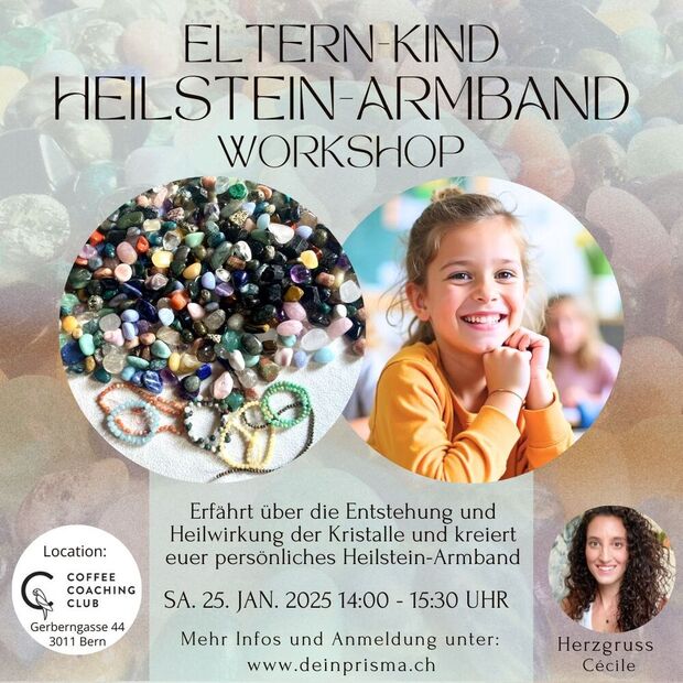 HEILSTEIN-WORKSHOP 
inkl. Heilstein-Armband Kreation