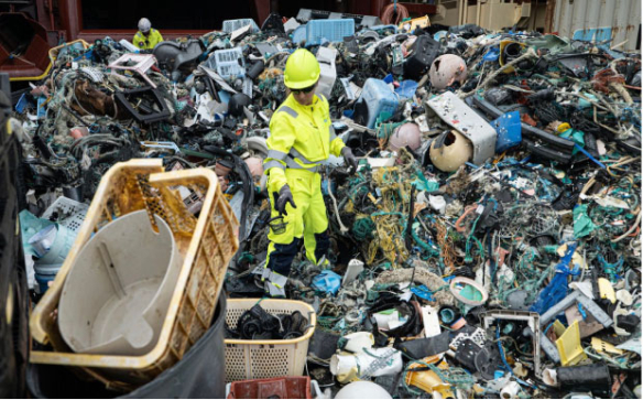 Plastik aus dem Meer entfernen