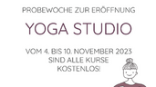 1 WOCHE GRATIS YOGA ZUR STUDIO-ERÖFFNUNG