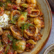 Spicy Aubergine Caviar Pasta