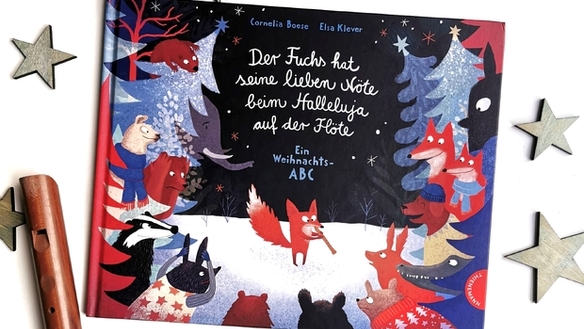 Witziges Weihnachts-ABC mit Fuchs und Flöte