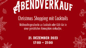 Chrismas Shopping mit Cocktails