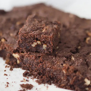 Gesunde Brownies mit schwarzen Bohnen