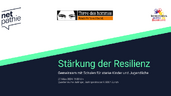 Stärkung der Resilienz – Gemeinsam mit Schulen und Vereinen für starke Kinder und Jugendliche