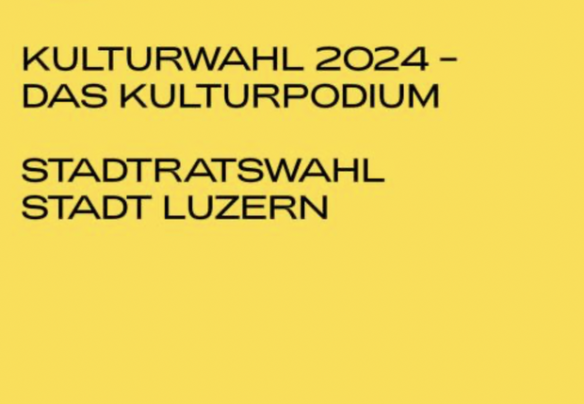 Kulturpodium für Kulturwahlen