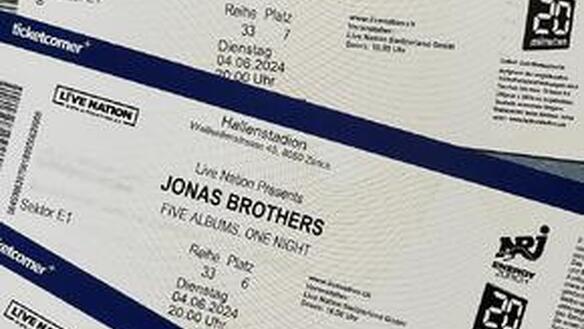 3x Jonas Brothers Tixkets 29.09.24