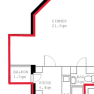 30m2 apartment Götzstrasse 5, 8006 Zurich