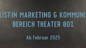 SPEZIALIST:IN MARKETING & KOMMUNIKATION BEREICH THEATER 80%