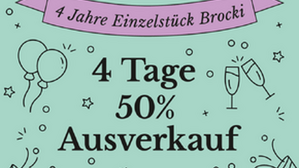 4 Jahre Brocki - 4 Jahre Ausverkauf