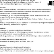 Office Manager:in (m,w,d) 60-80%