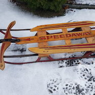 Vintage (1940?) steerable US Sled