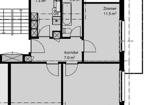 Hochwertig renovierte 3-Zimmerwohnung mit Balkon in...