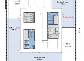 Reste quelques magnifiques surfaces de bureaux de 125 m2 à 250