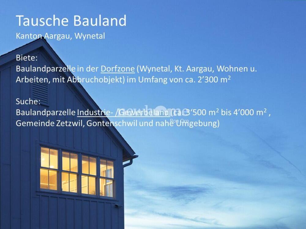 Bauland Tausch