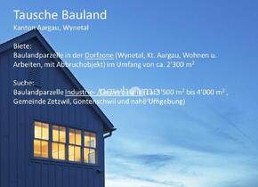 Bauland Tausch