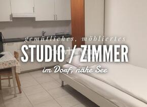 Gemütliches, möbliertes Studio/Zimmer im Dorf, Nähe See