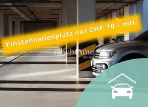 AKTION: Einstellhallenplatz nur CHF 70.- mtl.