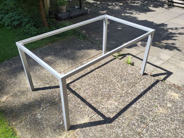 Gartentisch-Rahmen (Aluminium) 150cm x 90cm