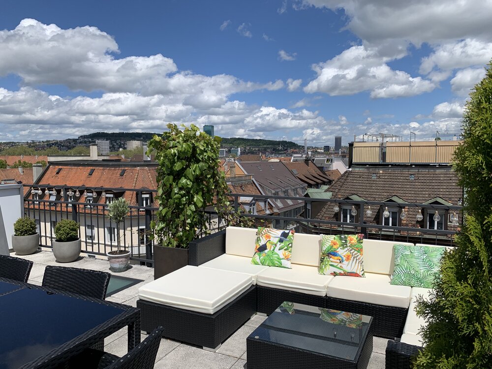 Wunderschön 2.5 Zimmer Wohnung mit 30m2 Dachterrasse...