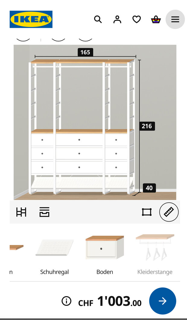 IKEA Kleiderschrank Elvarli