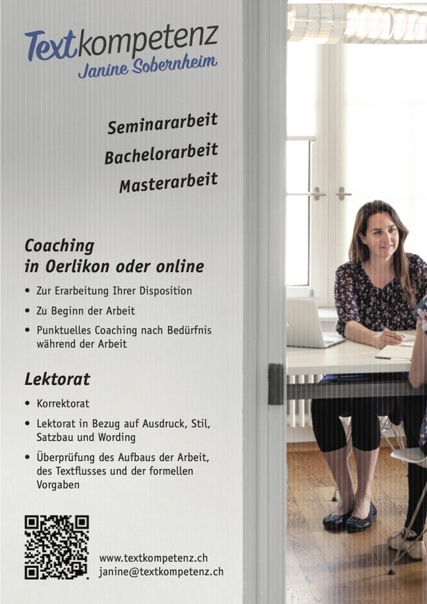 Wissenschaftliches Coaching und Lektorat bei deiner...