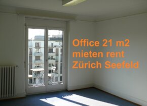 Büro mit Balkon 21 m2 Zürich Seefeld - top Lage, ruhig,...