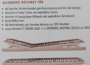 Lattenrost Physioform 090×200cm