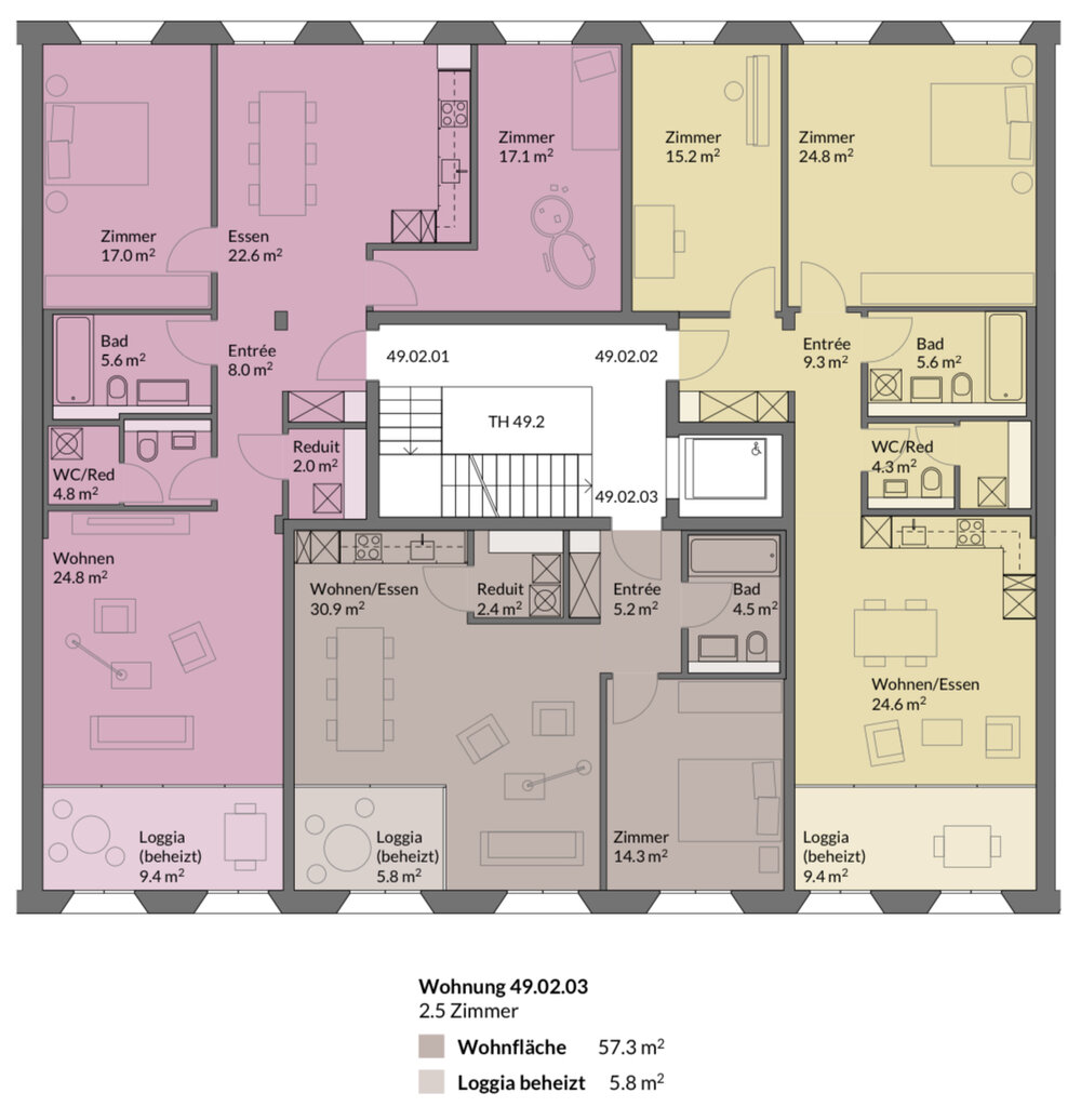 Neuwertige 2.5 Zimmerwohnung in Hegi ab 1.11.2024