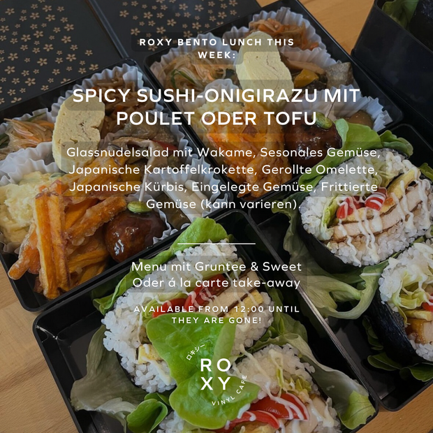 Roxy Bento Lunch This Week, 11-13 Sept