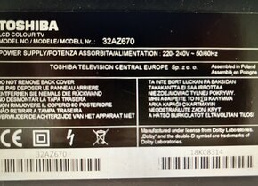 Toshiba LCD TV, 32 Zoll, Diagonal, top Zustand, gebraucht