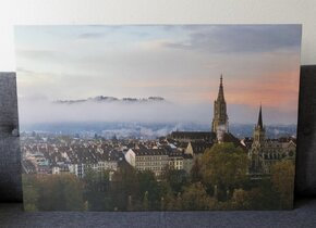 Bild von Bern mit Münster – Druck auf Holz aus...