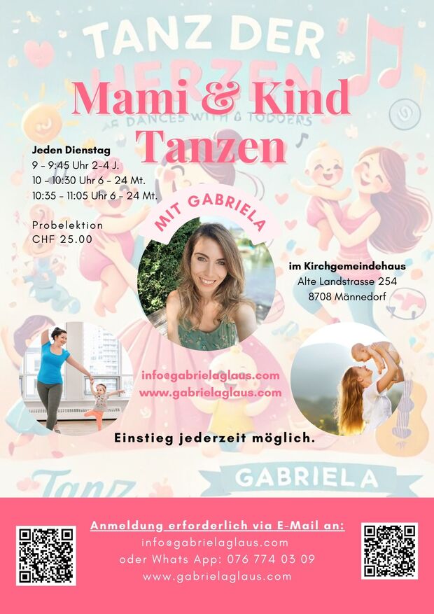 Mami & Kind / Mami & Baby Tanz - Offizielle Probelektionen in Männedorf