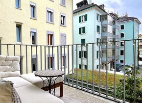 Furnished apartment for sublet with 2 balconies in a...