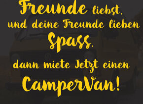 Sommer verlängern! CamperVan mieten!