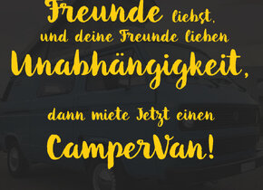 Sommer verlängern! CamperVan mieten!